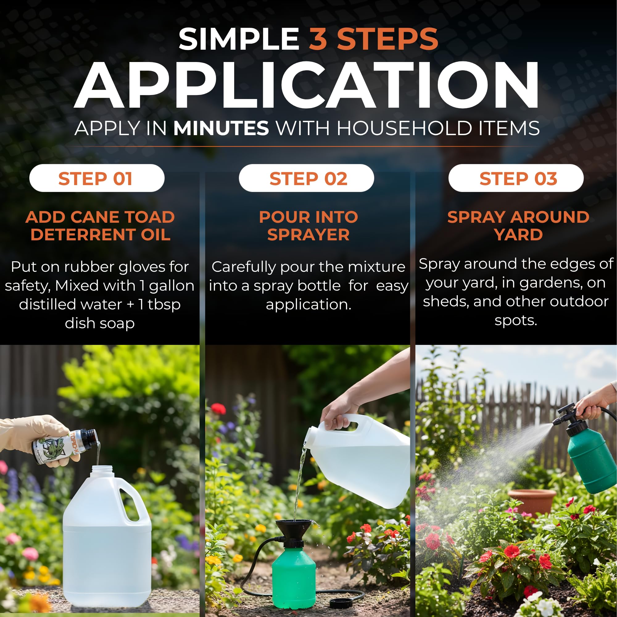Hyphen X Solutions outdoor area spray showcases plant-based formula for pet-friendly protection.