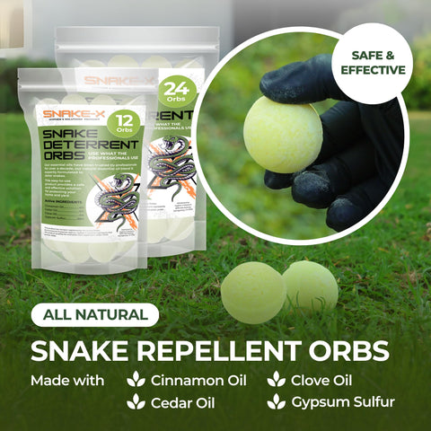 Hyphen X Solutions Snake Orbs placed near fences for outdoor site coverage.