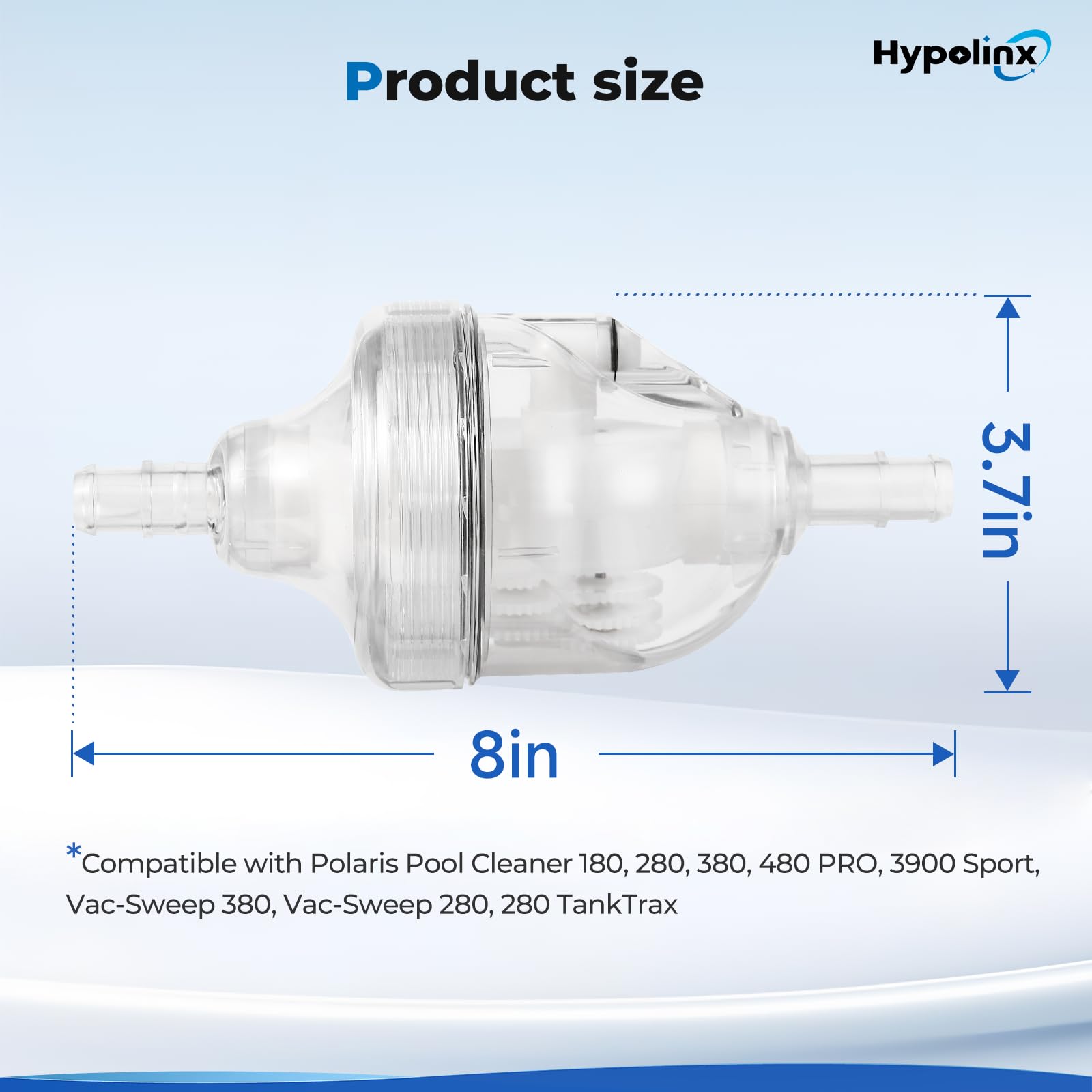 Hypolinx backup valve collar with reinforced ribs enhances durability.