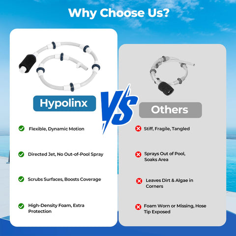 Hypolinx Polaris B5 hose clamp ensures reliable assembly for consistent cleaning.