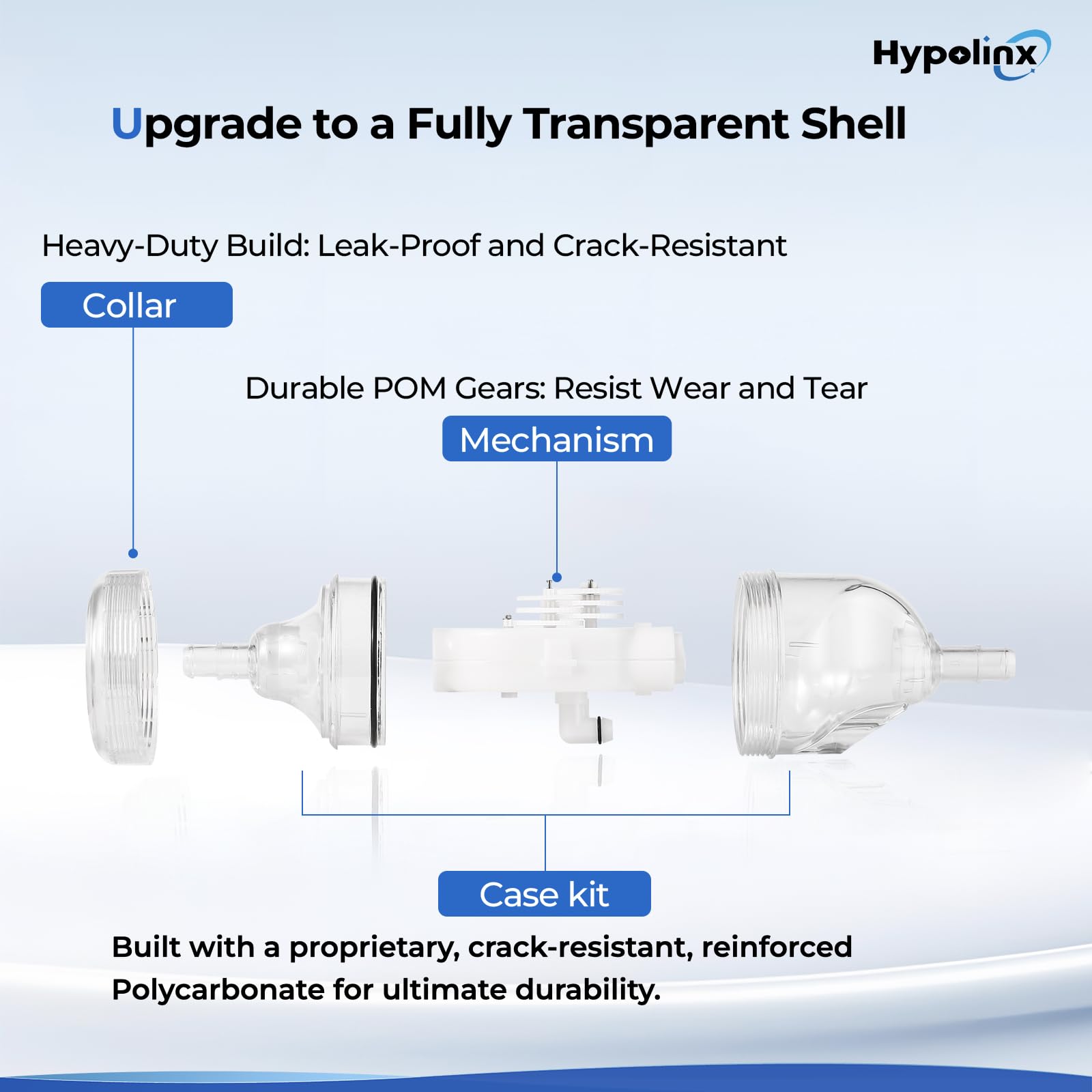 Hypolinx Polaris backup valve gears made of POM provide smooth switching.