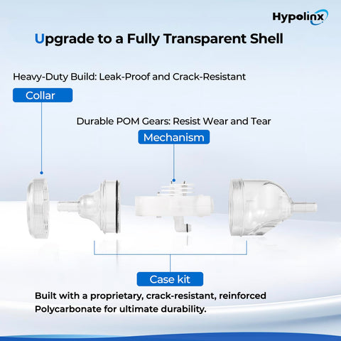 Hypolinx Polaris backup valve gears made of POM provide smooth switching.
