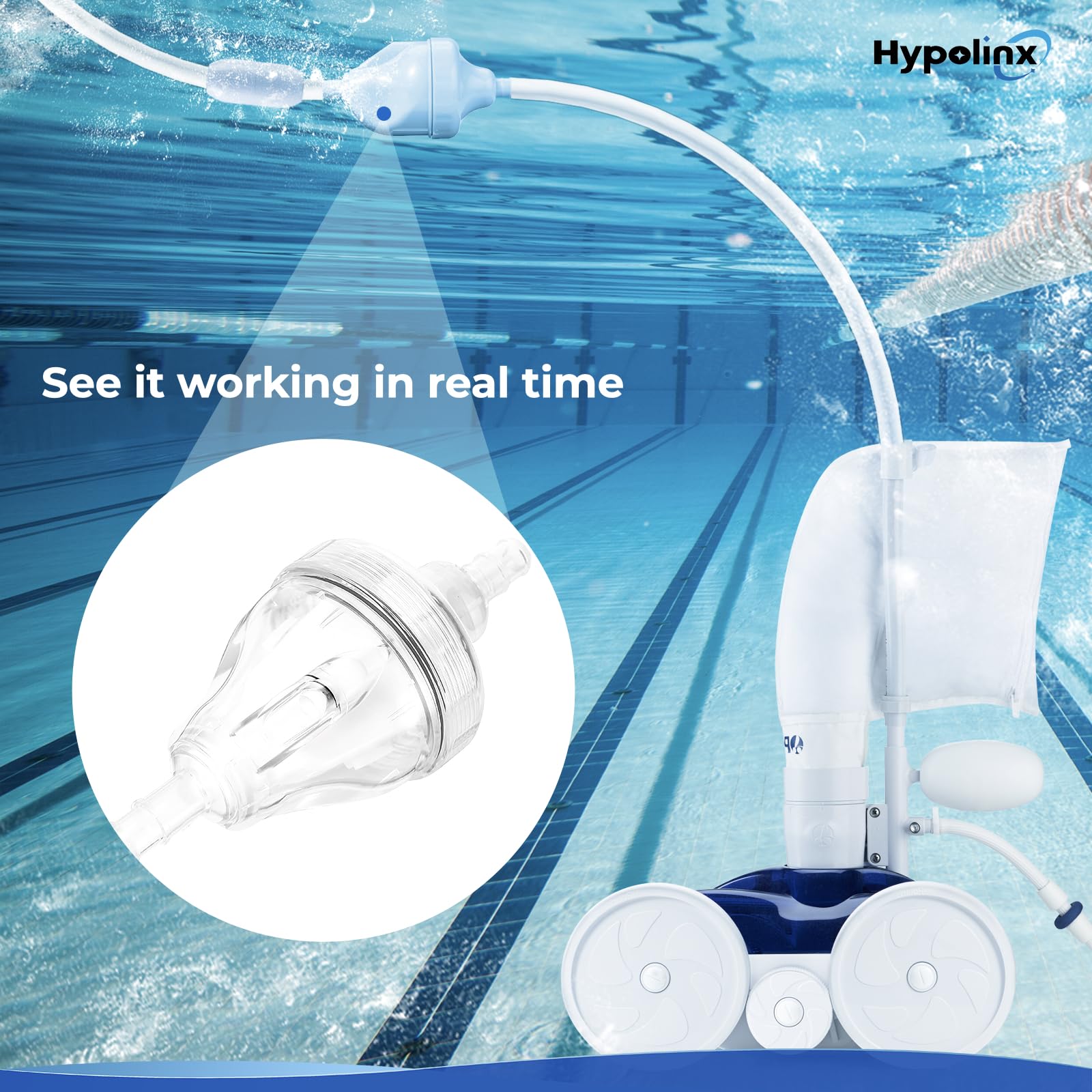 Hypolinx Polaris backup valve kit enables easy inspection of internal operation.