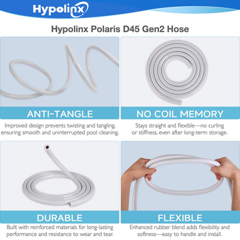 Hypolinx Polaris Gen2 hose reduces kinks for smoother operation.