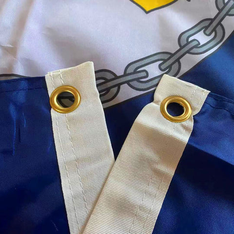 Hypoth navy flag four-row stitching reinforces tail durability