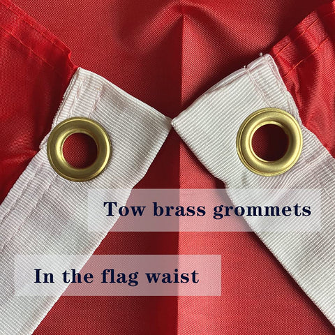 Hypoth US Marine Corps flag brass grommets for easy mounting
