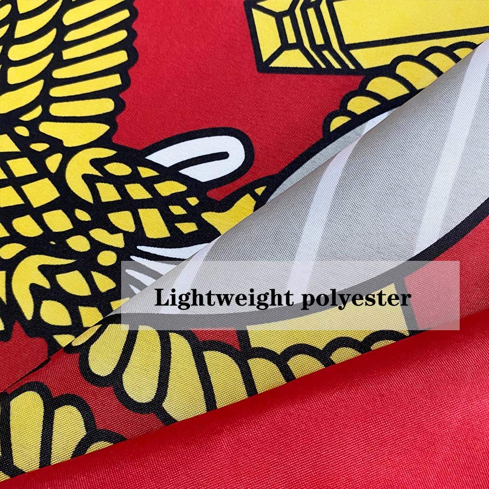 Hypoth US Marine Corps flag vivid colors through heavy-duty printing