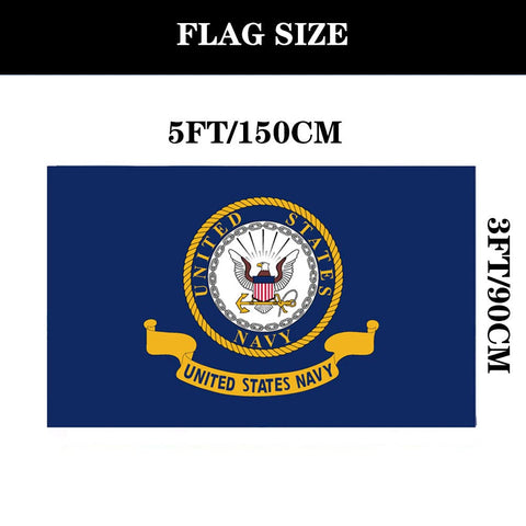 Hypoth weather-resistant navy flag retains vibrant colors in wind and rain