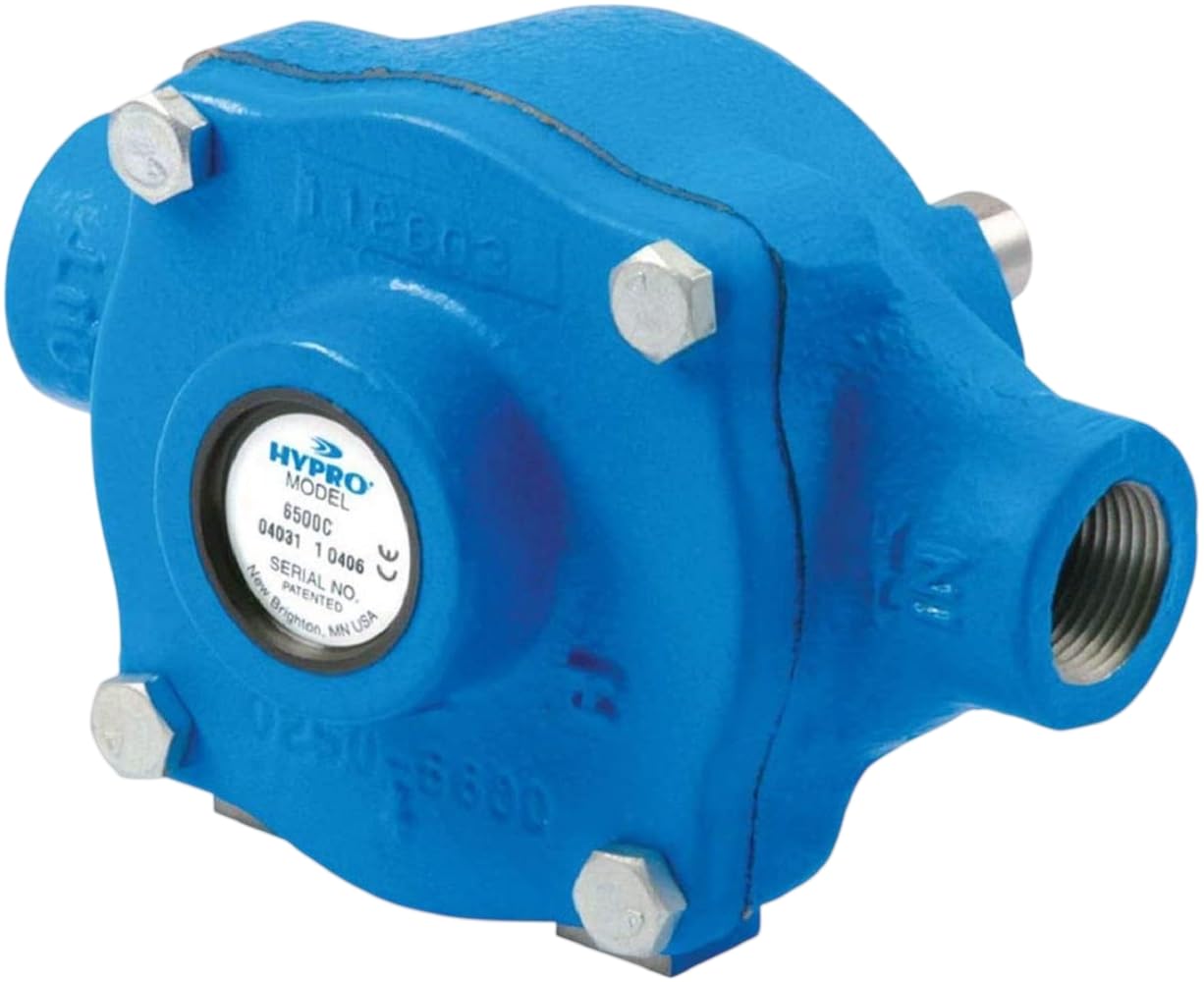 HYPRO 6500C six-roller pump exterior highlights rugged cast iron housing for field use.