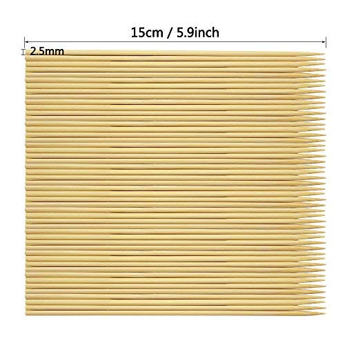 Hysagtek bamboo skewers ideal for BBQ and sturdy for heavier foods