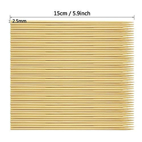 Hysagtek bamboo skewers ideal for BBQ and sturdy for heavier foods