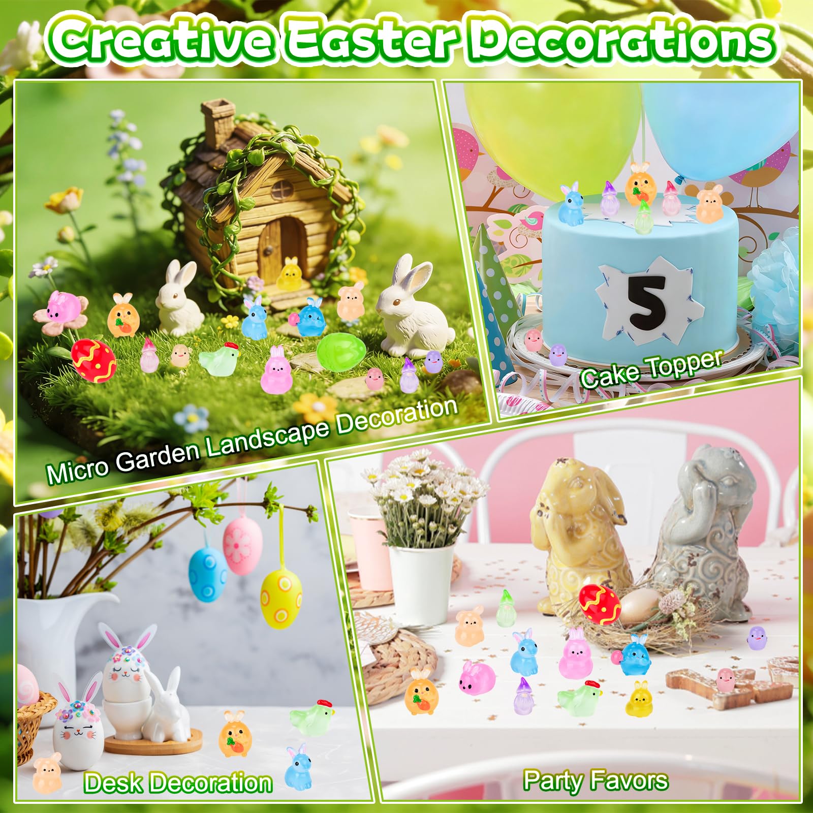Hysagtek Easter Blind Bag dollhouse display, tiny figures for scenes.