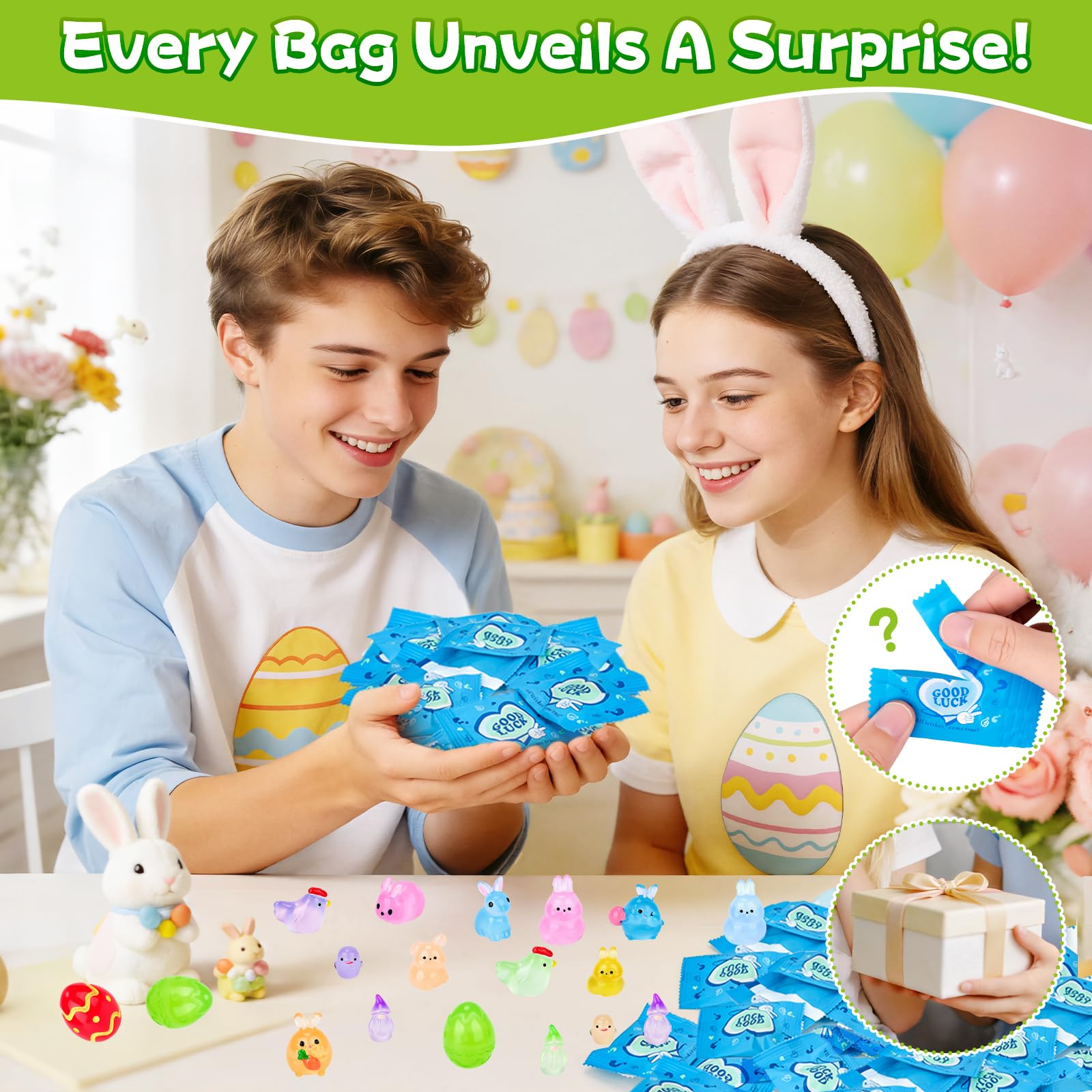 Hysagtek Easter Blind Bag fairy garden, versatile accents for outdoor décor.