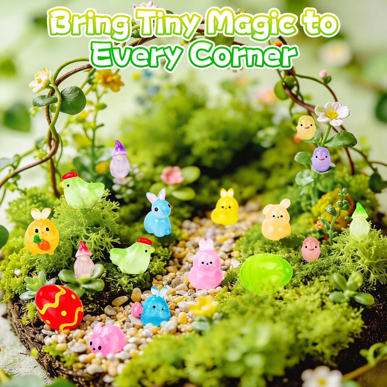 Hysagtek Easter Blind Bag glow-in-the-dark resin, ideal nighttime display.