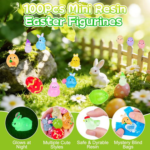 Hysagtek Easter Blind Bag gnome, delightful miniature for fairy gardens.