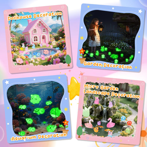Hysagtek luminous mushrooms figurines spark color and texture in crafts.