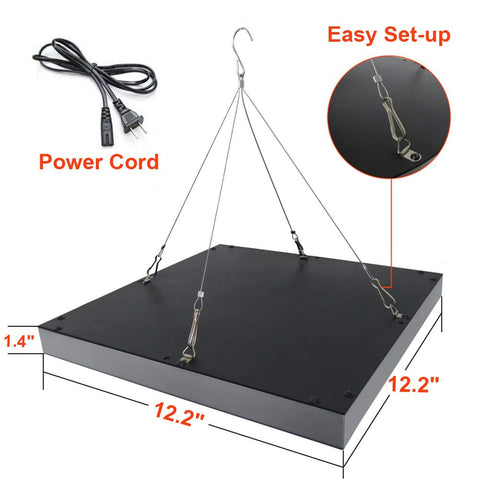 Hytekgro LED grow light two-pack packaging displays value for gardeners.