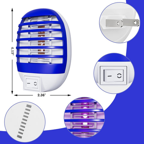 Hywean Zapper purple LED in operation attracts pests indoors