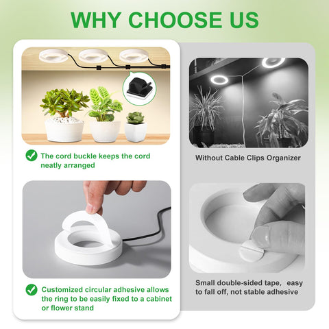 Hywyimlait light with 10 dimmable levels and timer for customized schedules
