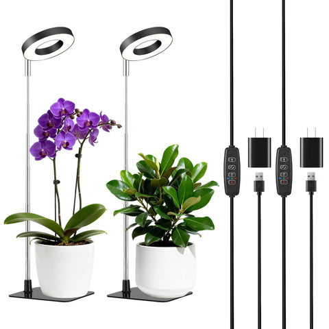 Hywyimlait 48-LED full-spectrum grow light for indoor plants boosts growth.