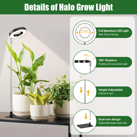 Hywyimlait height-adjustable pole lets you set the light distance exactly.