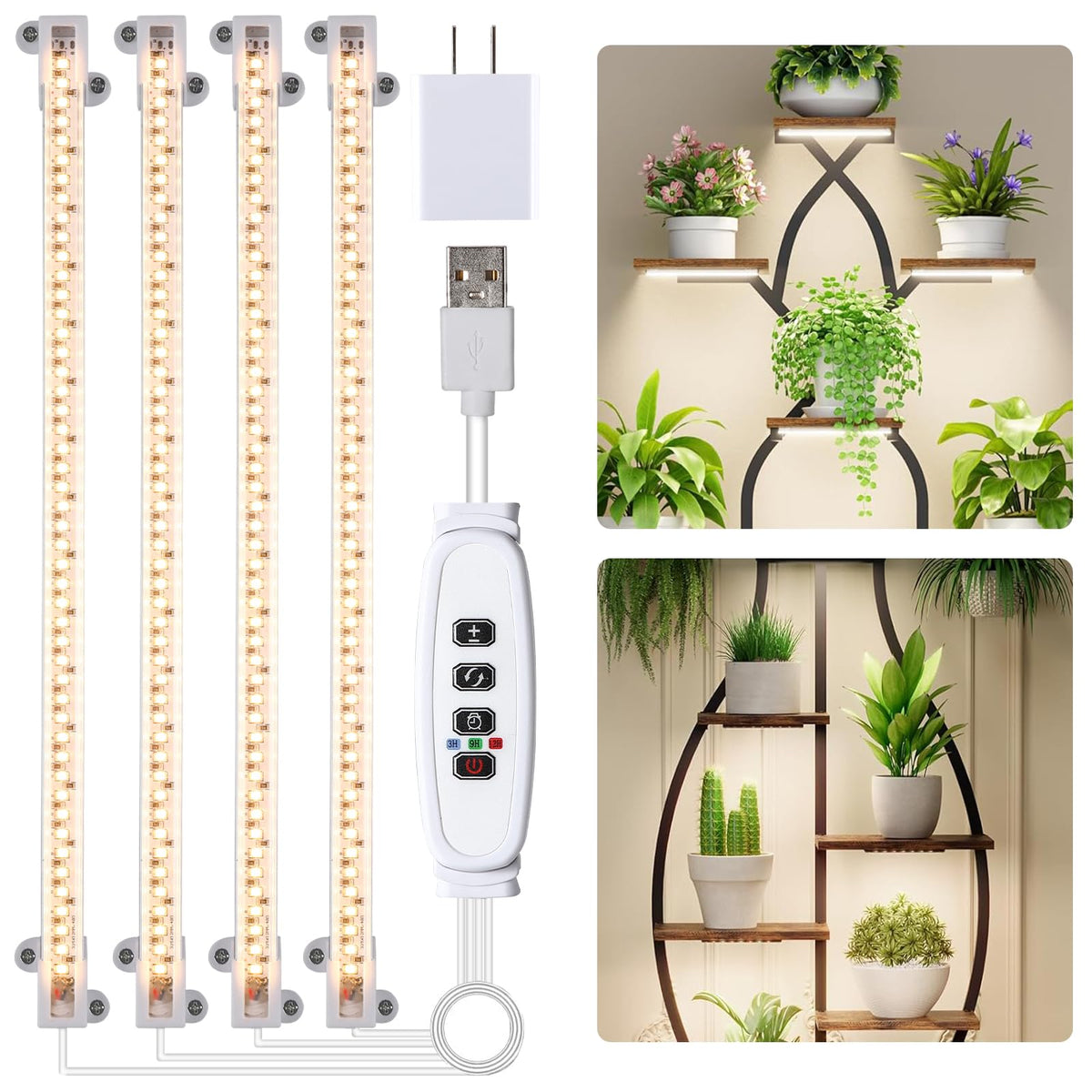 Hywyimlait LED Grow Light Strip full-spectrum for indoor plants promotes healthy growth