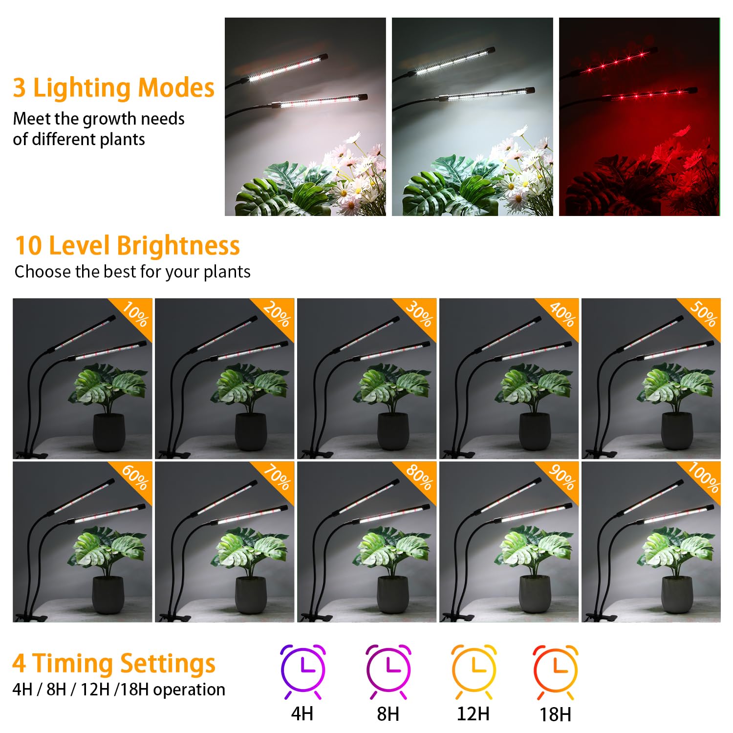 Hywyimlait timer settings automate daily light cycles