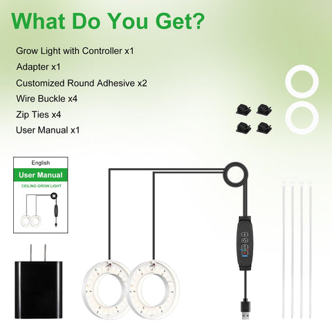 Hywyimlait two installation options with cable ties and adhesive ring