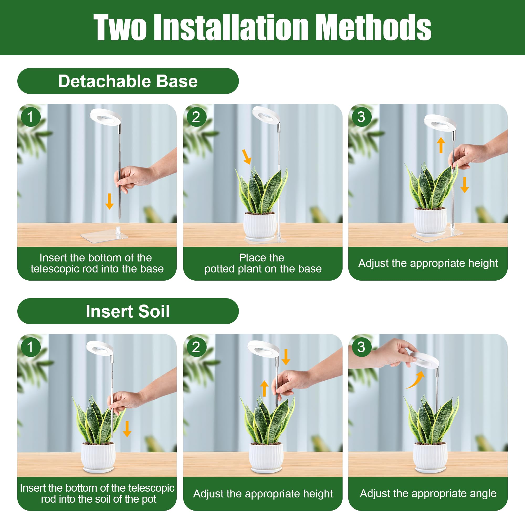 Hywyimlait White Grow Light auto timer saves time when away from home.