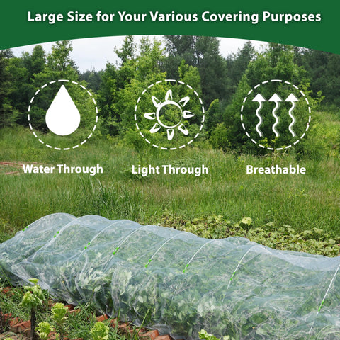 Hyxanons durable PE material under sun demonstrates long-lasting outdoor garden protection.