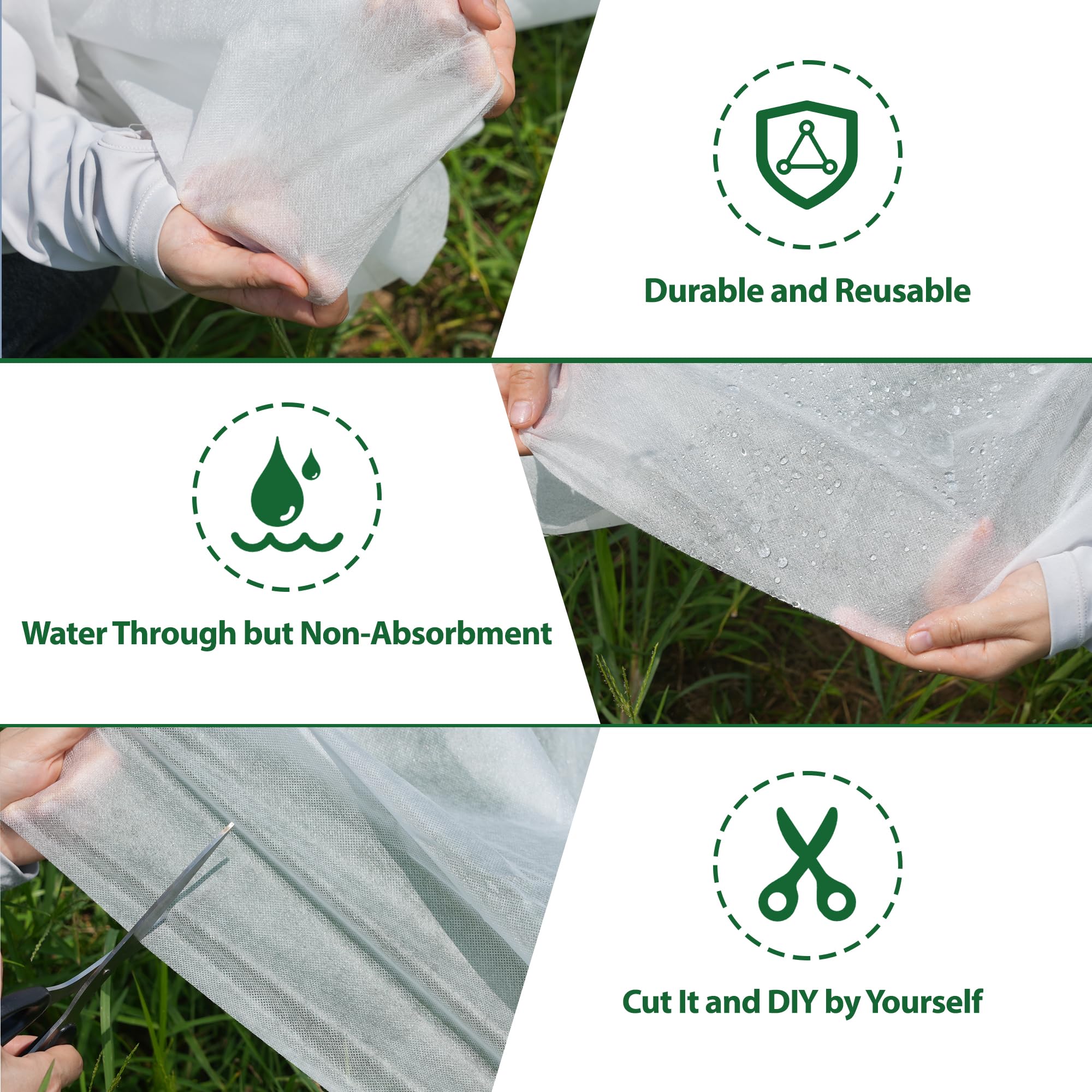 Hyxanons easy-layering setup for single, double, or triple layer protection.