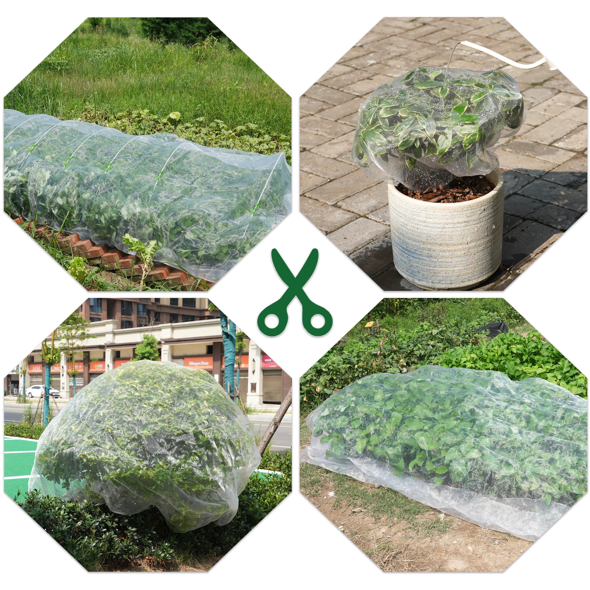 Hyxanons netting used for pool or pond coverage offering temporary protection.