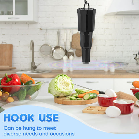 Hyxjzh Chemical free family fly fan offers safe meal protection.
