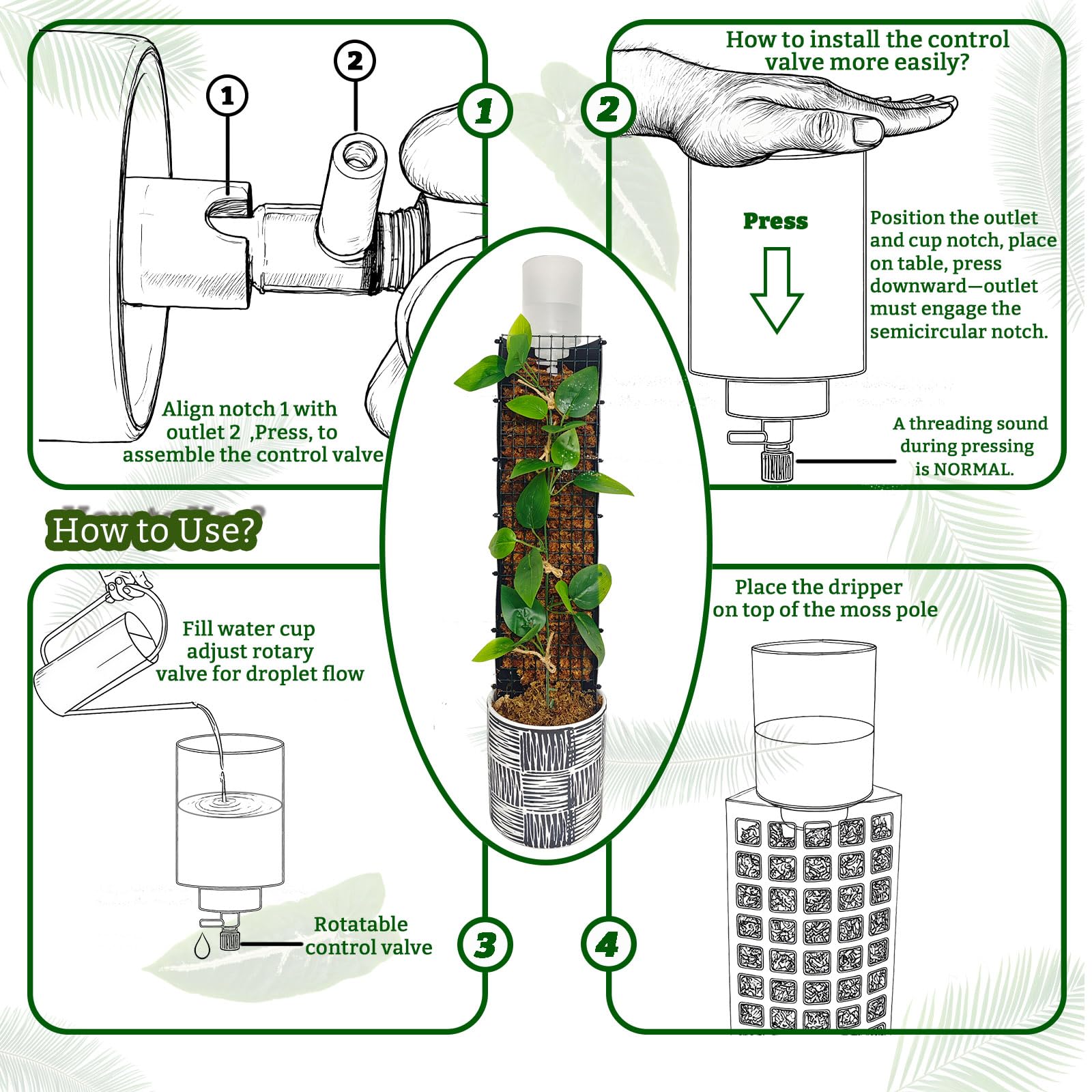HYYZ four stake ports configuration supports versatile plant care.