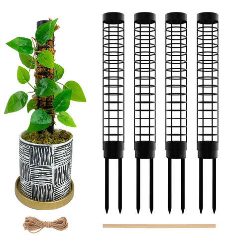 HYYZ small moss pole for Monstera stackable supports climbing plants.