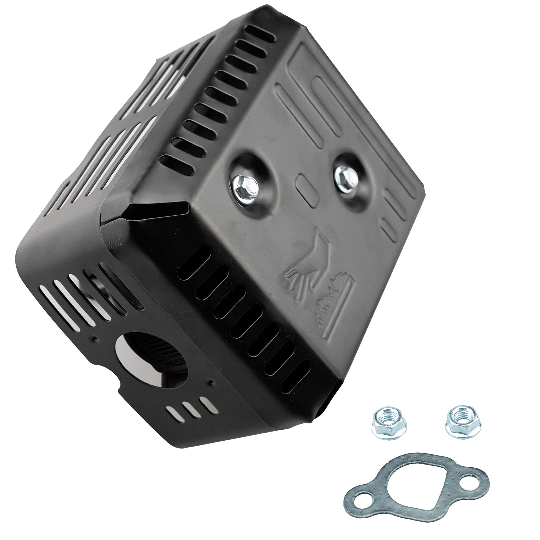 HZ muffler kit compatible with Harbor Freight 212cc and clone engines.