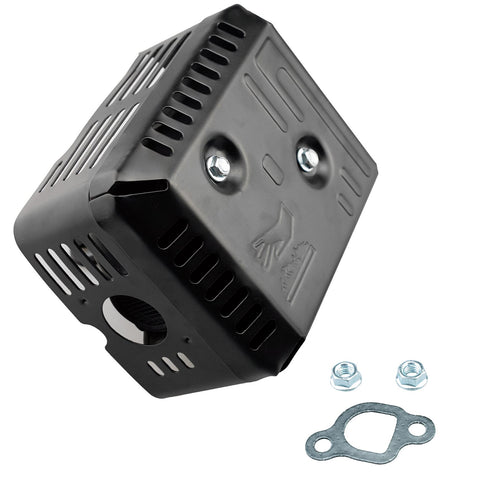 HZ muffler kit compatible with Harbor Freight 212cc and clone engines.