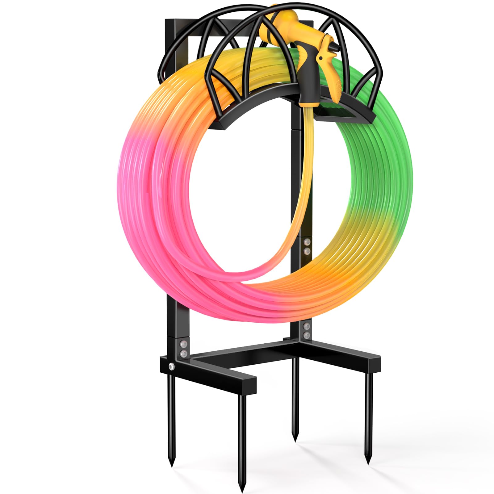 HZE garden hose holder with 180 lbs capacity for heavy outdoor hoses