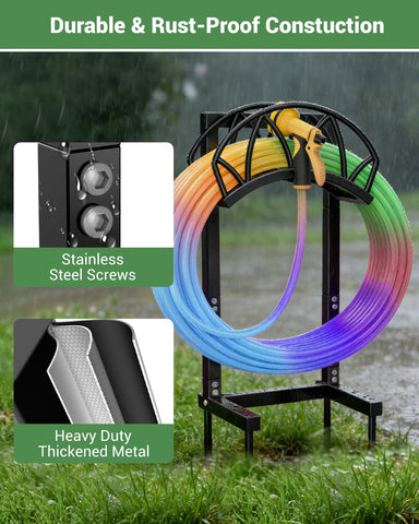 HZE hose stand demonstrates easy assembly and removable design