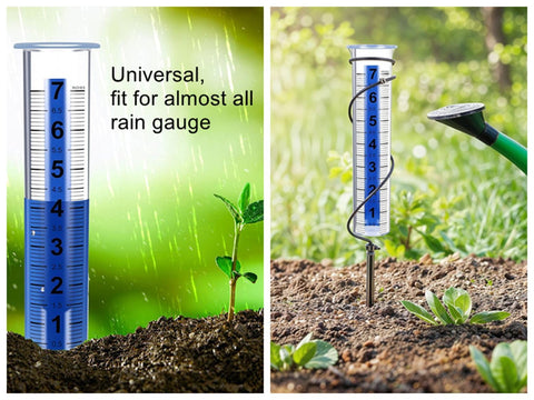 HZENGART rain gauge tube protected in bubble packaging for safe transit