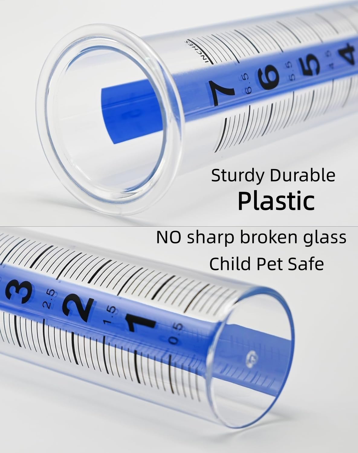 HZENGART rain gauge tube two-pack ready for replacement needs