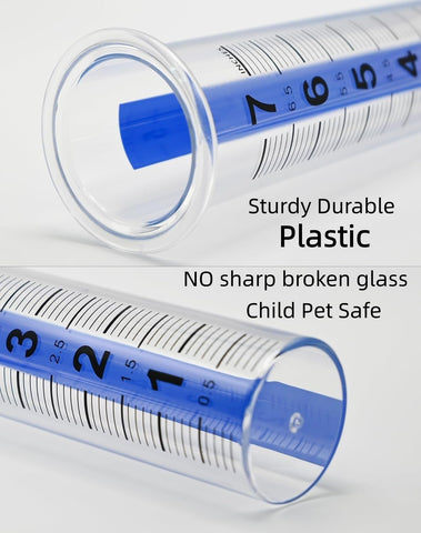 HZENGART rain gauge tube two-pack ready for replacement needs