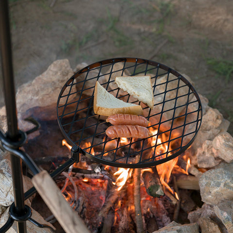 HZGAMER Circular 13.4-inch grill offers ample space for grilling meals