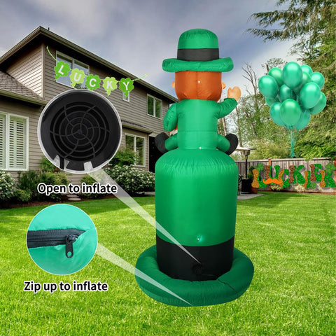 HZGDEJTG includes ground stakes and ropes to secure the decoration