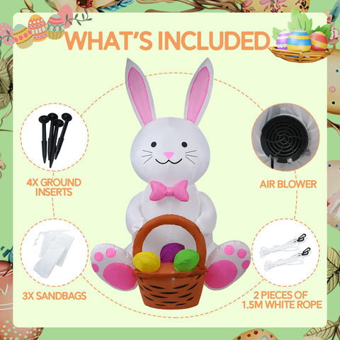 HZGDEJTG Night-time LED bunny lights illuminate your garden