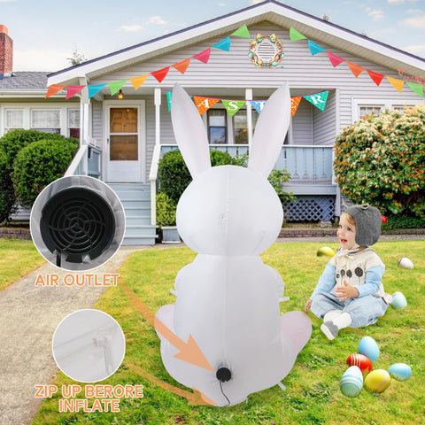 HZGDEJTG Outdoor Easter decor bunny for lawn or patio