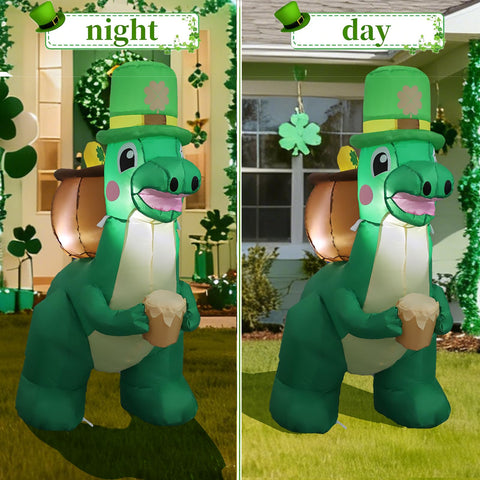 HZGDEJTG outdoor inflatable dinosaur setup for quick, hassle-free decorating.