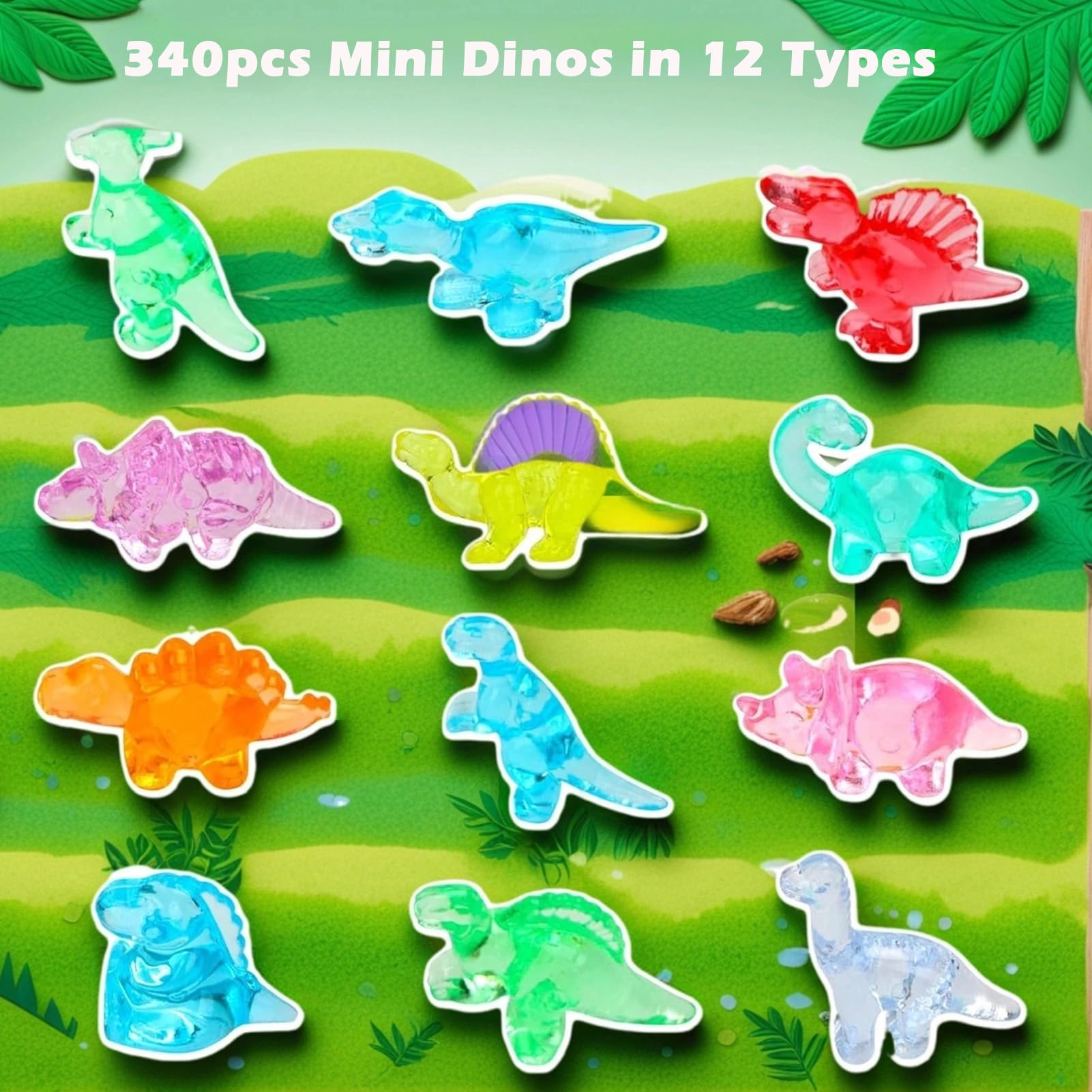 HZLAOBZAI mini Triceratops figure enhances dioramas and party decor