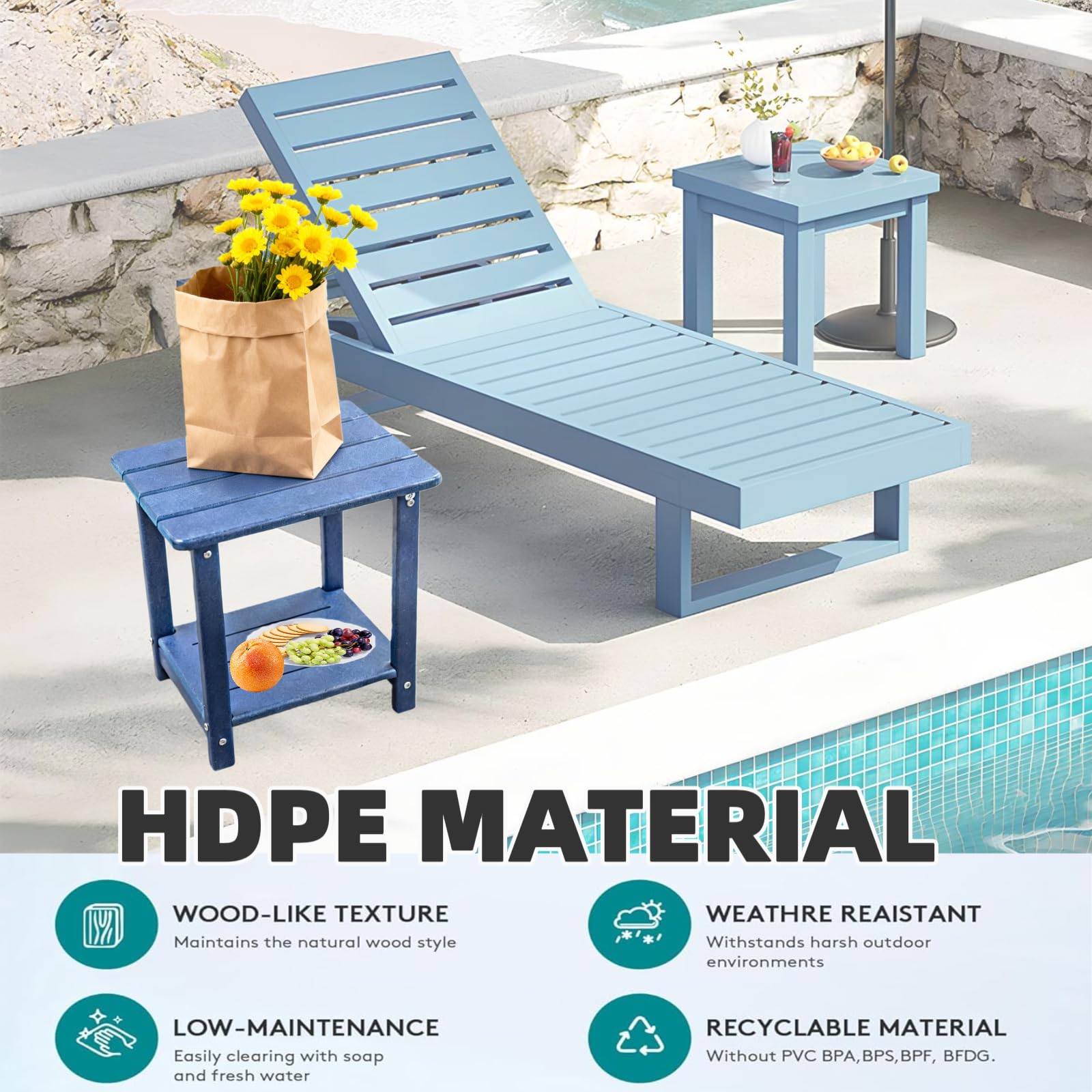 HZLBZYON Indoor-outdoor versatility suits living rooms, balconies, and backyard lounges.