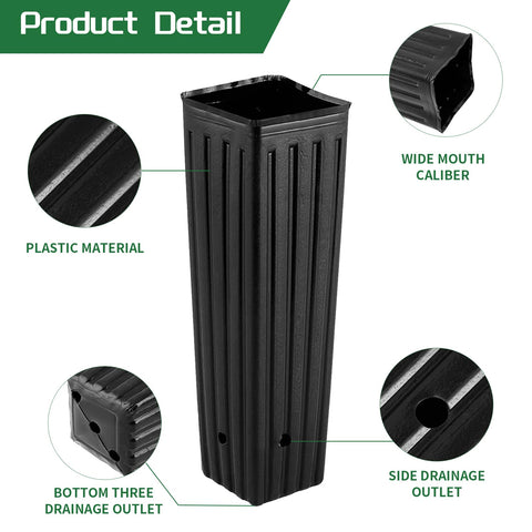 Hzloyat lightweight reusable plastic nursery pot